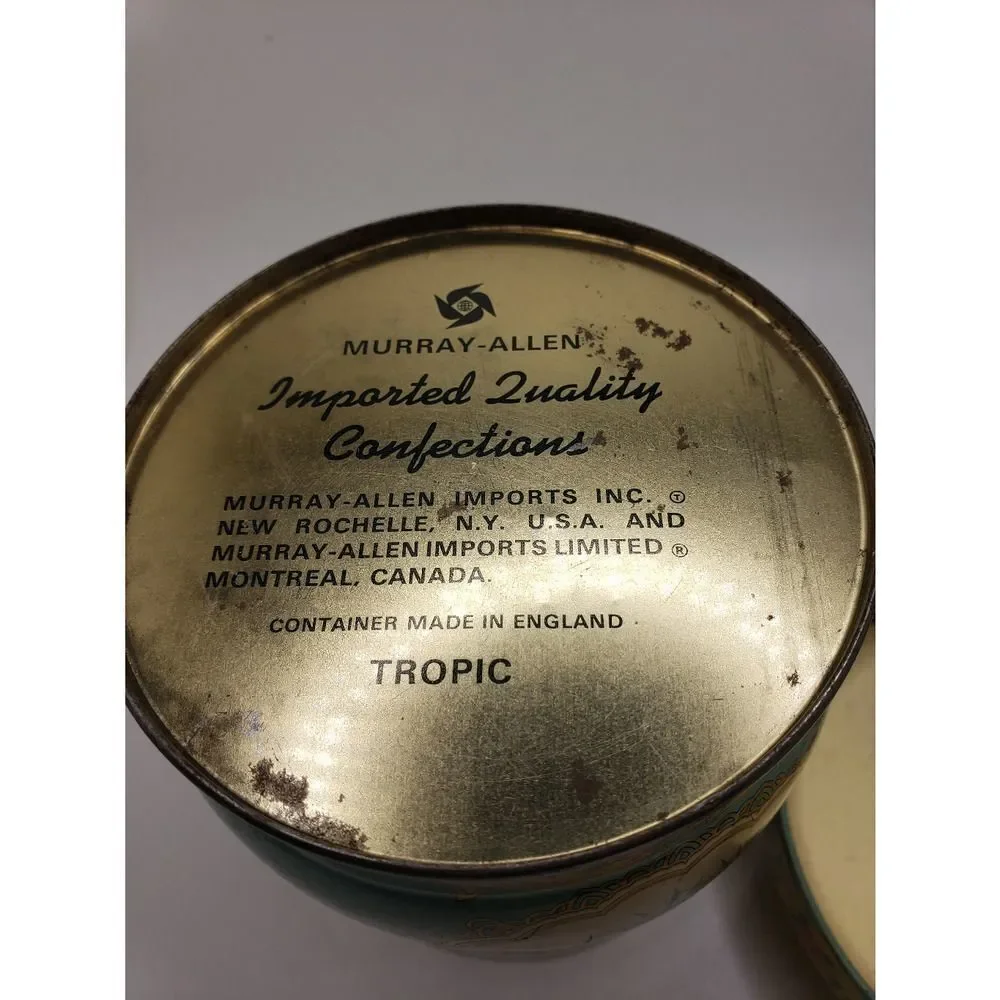 VINTAGE Murray Allen Tropic Tin Made In England
